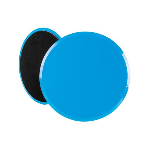 Gliding Discs Core Sliders 2 Pack – Dual - Sided for Carpet & Hard Floors, Low - Impact Core & Full Body Workout, Portable Home Gym Equipment for Travel Fitness – Blue