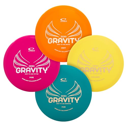 Latitude 64 Gravity Disc Golf Starter Set - 4 Lightweight Discs for Beginners