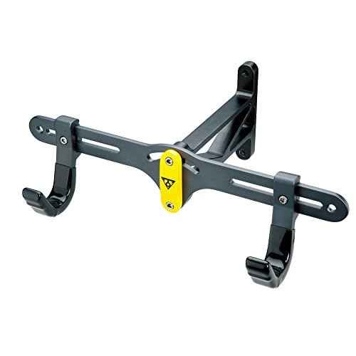 Topeak Solo Bike Holder ? Adjustable Wall-Mount Aluminum Bicycle Display Rack, 30¡Æ Rotation, Customizable Hooks, 35 lb Load Capacity & Minimalist Design for Indoor Garage or Apartment Storage