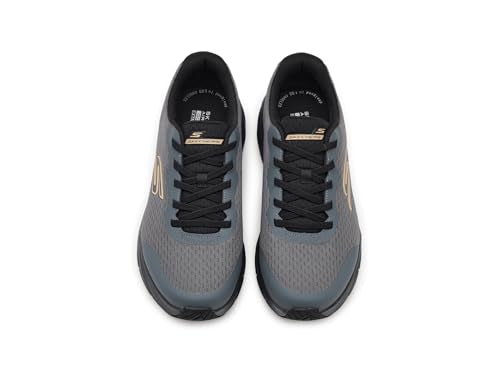 Skechers Men's Glide Step Vortex Avalin Athletic Slip-On Shoes - Charcoal 11.5