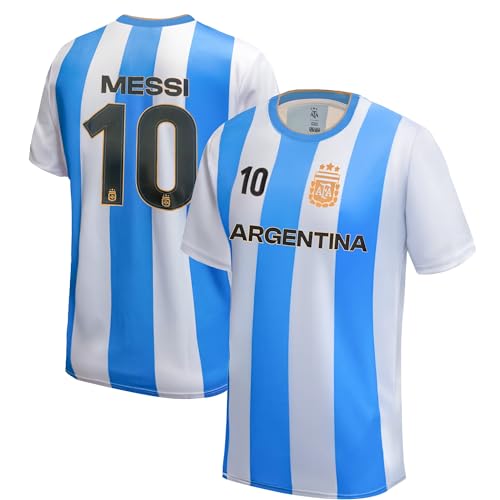 Unisex Argentina Football T-Shirt X-Large Light Blue - Officially Licensed Soccer Apparel