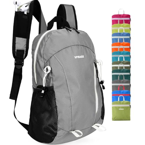 Water-Resistant 15L Hiking Daypack Lightweight Travel Backpack