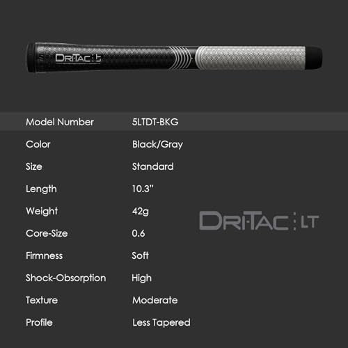 Golf Grip Replacement - Winn Dri-Tac LT Standard, Midsize & Oversize