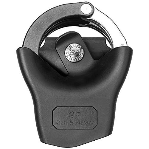 ASP Compatible Handcuff Holder for Hinged & Chain Cuffs - Tactical Duty Belt Case with One-Hand Draw