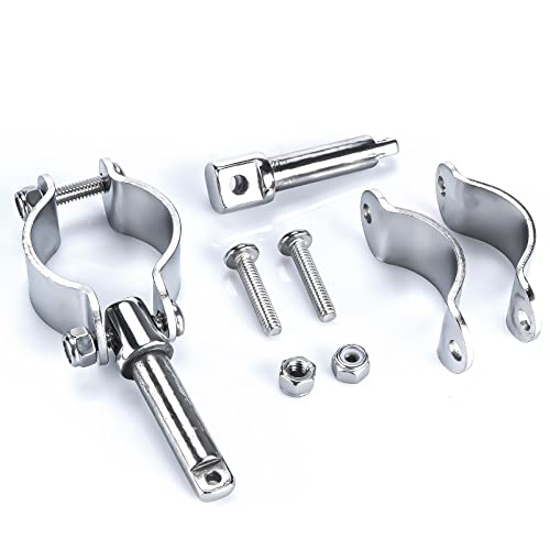Stainless Steel Clamp-On Oarlocks for Boats Kayaks Canoes Marine Yacht