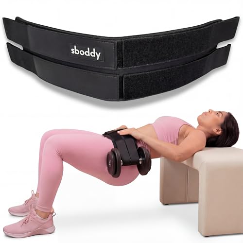 Heavy-Duty Hip Thrust Belt for Dumbbells, Kettlebells & Plates – Supports 400 lbs