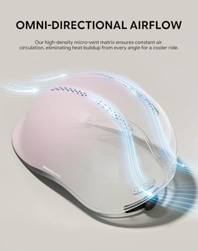 InnerKing Adjustable Bike Helmet for Adults Men Women Matte Dusty Pink Medium