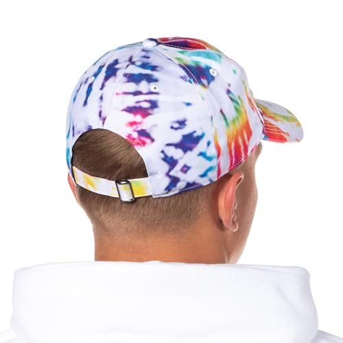 Bioworld Grateful Dead Embroidered Dancing Bears Tie-Dye Adjustable Snapback Adult Dad Hat Cap OSFM Multicolored