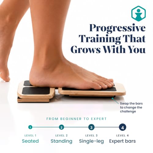 Ankle Balance Board for Strength, Stability & Rehab with Cork Kit & Video Guide