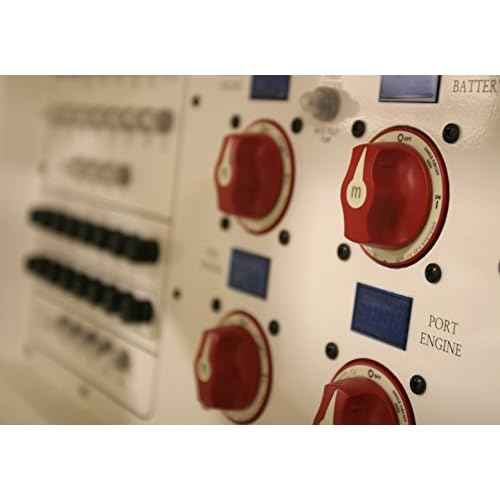 Blue Sea Systems 6006 m-Series ON/OFF Battery Isolator Switch with Locking Key, Red