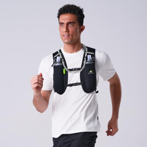 N NEVO RHINO 5L Running Hydration Vest Pack with 1.5L Water Bladder - Black
