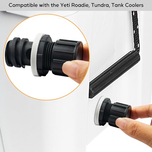 2 Pack Cooler Drain Plug Hose Connection Replacement for Yeti Tundra & Roadie