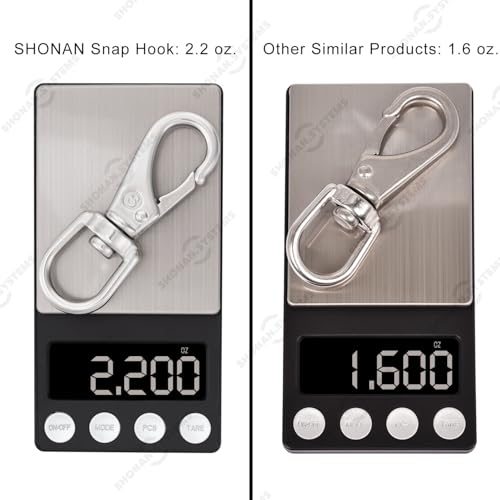 Stainless Steel 304 Flag Clips for Flagpole Rope - 3.5 Inch, 4 Pack