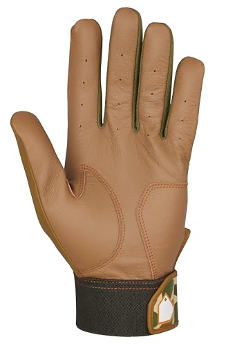 Mizuno MVP Adult Batting Gloves Duck Camo Large - Breathable FlexMesh & Sheepskin Palm