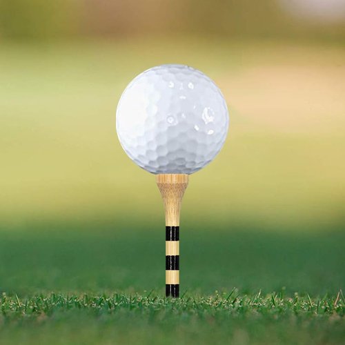 Zivisk Wooden Golf Tees 2-3/4" 100 Count 70mm Natural Color