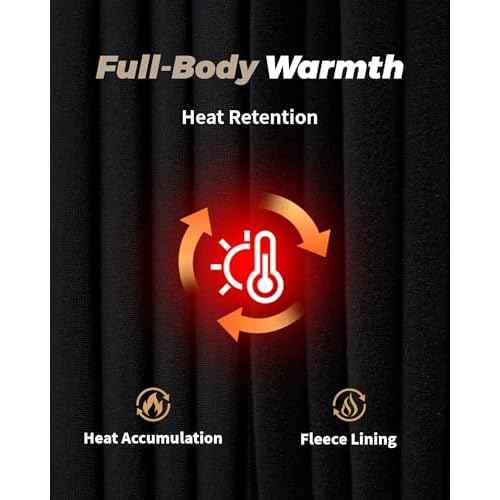 WEERTI Thermal Underwear for Men Long Johns with Fleece Lined Base Layer Men Cold Weather Top Bottom