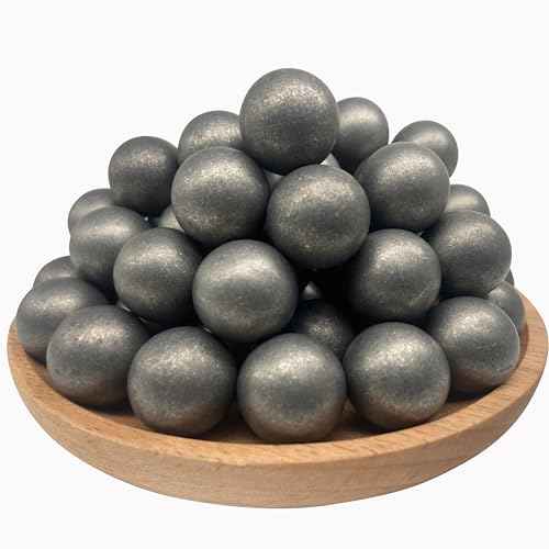 50 X 68 Cal Self Defense Aluminum Balls, Reusable Solid 68 Caliber Projectiles Fit for Byrna SD/Salt Supply S2/ HDS/HDR 68, Solid 7.3 Grams Alu Balls for Target Practice (BLK)