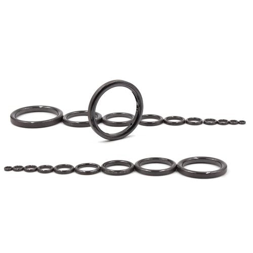 9KM DWLIFE Fishing Rod Repair Ceramic Guide Ring 28pcs Replacement Kit 14 Sizes 0.13in to 1.86in
