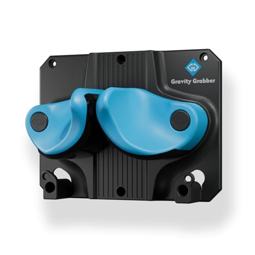 Gravity Grabber Ski & Snowboard Wall Mount Cyan 1-Pack - Damage-Free Indoor Storage