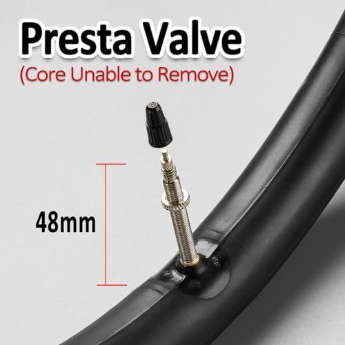 700x23-25c Bike Inner Tube Set - Presta Valve 48mm for Road Bikes