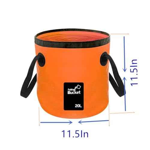 Collapsible Buckets, Camping Water Storage Container 5 Gallon(20L) Portable Folding Bucket Wash Basin