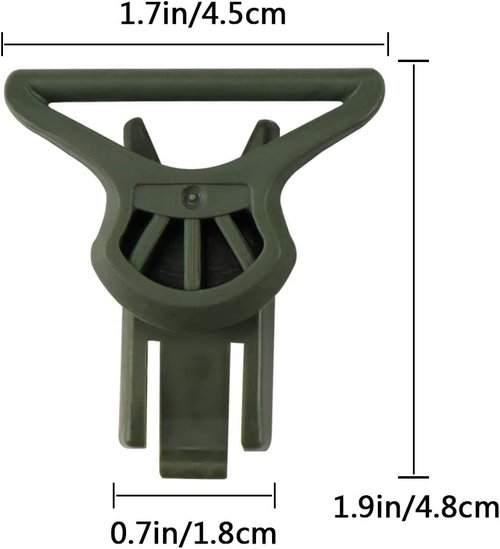 WarmHeartting Tactical Helmet Side Rails Swivel Goggle Clip for 36MM Wide Goggle Straps Airsoft Helmet Accessories for ARC Rail Equipped ACH/MICH/Fast Helmet