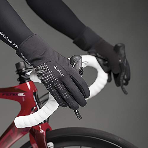 Waterproof Winter Cycling Gloves - Windproof Thermal Padded, XX-Large, Black