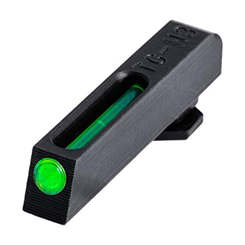 TRUGLO TFO Tritium & Fiber-Optic Handgun Sight | Snag-Resistant Front & Rear Bright Night Sights, Compatible with Glock Handguns