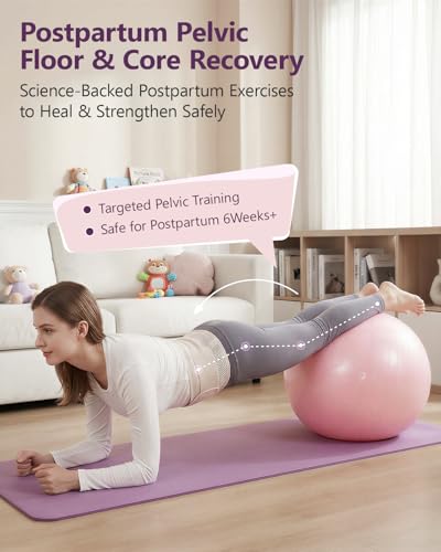 Pregnancy Birthing Ball 1.7mm Extra Thick Anti-Burst Yoga Ball for Labor & Support