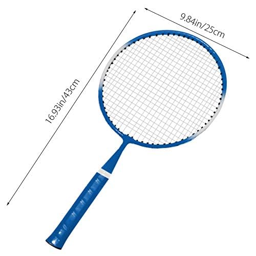 TINTON LIFE 1 Pair Badminton Racket for Boys and Girls Indoor/Outdoor Sport Game(Blue)