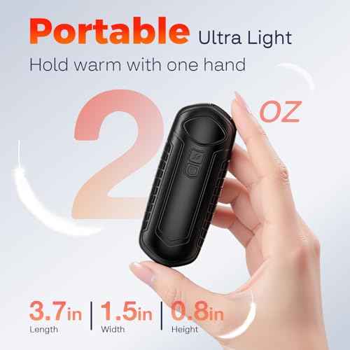 Hand Warmers Rechargeable 2 Pack, Electric Hand Warmer, 2-Second to 131¡ÆF with 5 Heat Levels, USB-C Portable Pocket Heater Handwarmers, UL Certified for Camping, Hunting, Gifts for Women Men
