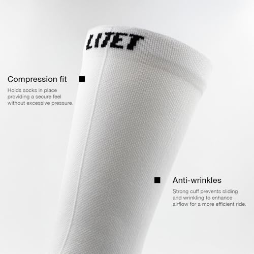 Cycling Socks for Men & Women Small-Medium White 3 - Breathable Performance Gear