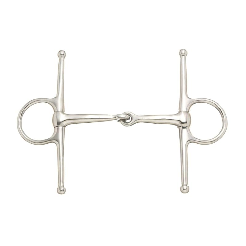 Tough 1 5-Inch Full Cheek Snaffle Bit - Stainless Steel, Kelly Silver Star