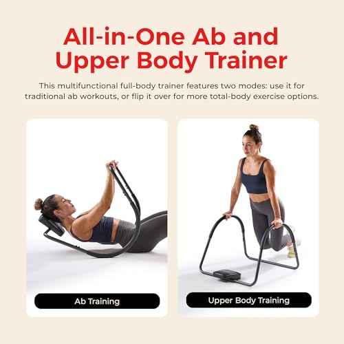 Sunny Health & Fitness Waist Trainer Ab Roller with Elbow Support, Training Wheels, Foldable for Home Gym, Abdominal Exercises, Core Strength, Glute Trainer, Crunch Workouts with Optional Dip Station