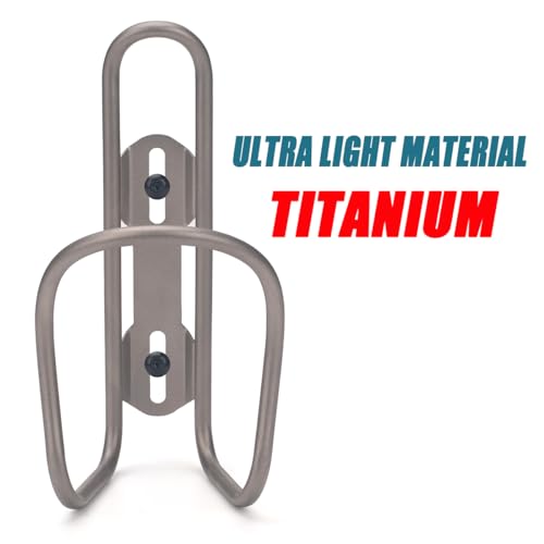 USHAKE Titanium Water Bottle Cage for Bike MTB Road Cycling - Raw