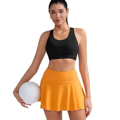 RUNNING GIRL Sports Bra for Women, Criss-Cross Back Padded Strappy Sports Bras Medium Support Yoga Bra with Removable Cups