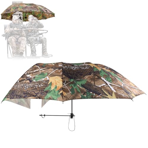 58-Inch Tree Stand Umbrella - Portable Weatherproof Hunting Shade Camo