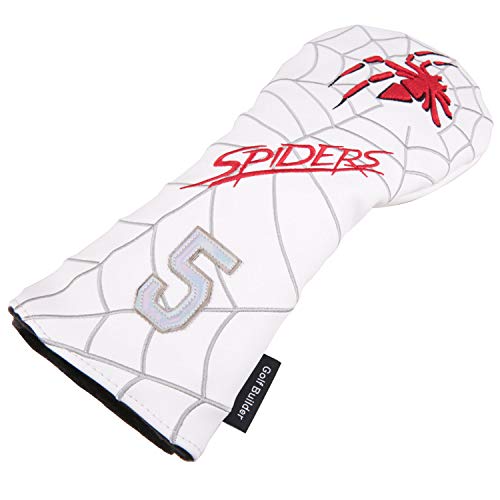 Golf Club Head Covers Set for 3 and 5 Wood - Spider Embroidery Waterproof