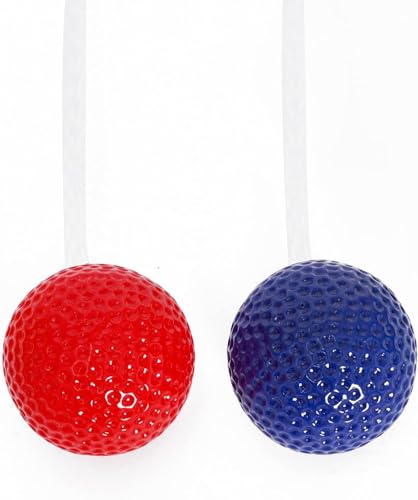 KH Ladderball Balls Set 6 Pack Replacement Balls for Ladder Toss Game - Red & Blue