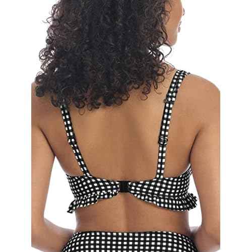 Freya Womens Check in Underwire High Apex Bikini Top