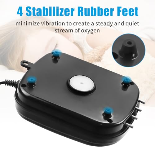 Aquarium Air Pump 300GPH for Fish Tanks & Hydroponic Systems