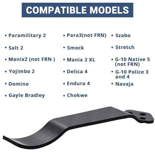 2 pack Titanium Alloy Deep Carry Pocket Clip - 3-Hole Carbon Fiber Replacement Compatible with Spyderco PM2/Manix/Delica Models with Screws