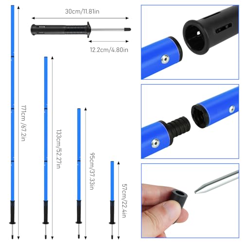 Blue Agility Speed Training Ladder for Soccer & Sports Drills - 20ft