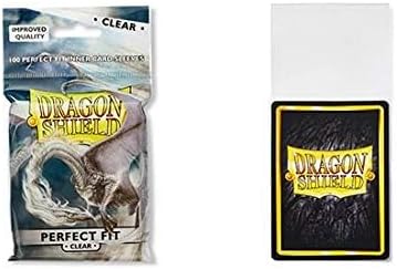 2 Packs Dragon Shield Inner Sleeve Clear Standard Size 100 ct Card Sleeves Individual Pack