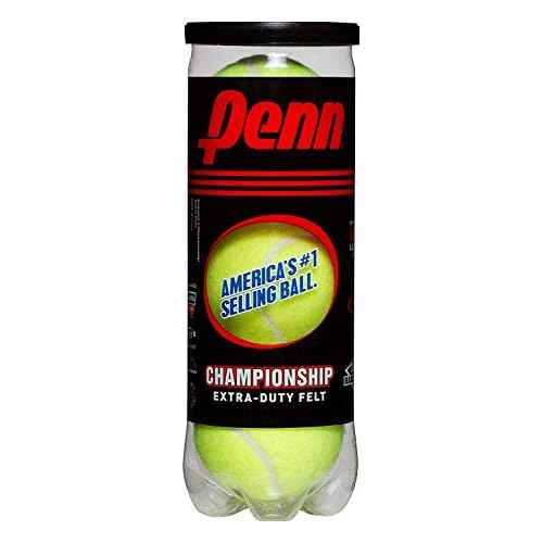 Penn Championship Tennis Balls - Extra Duty Felt Pressurized Tennis Balls - 6 Cans, 18 Balls
