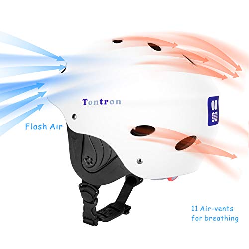 Kayaking Wakeboarding Waterskiing Helmet - Matte White Pearl, Large