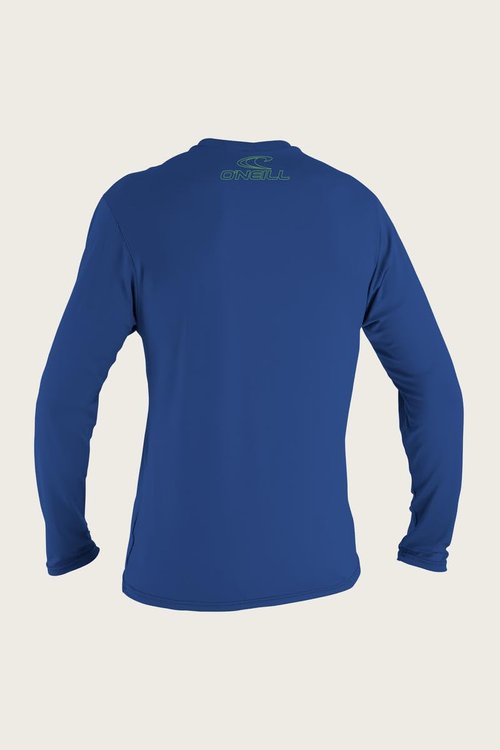 O'NEILL Unisex Child Youth Basic Skins 50+ L/S Sun Shirt Rash Guards, Pacific, 10 US