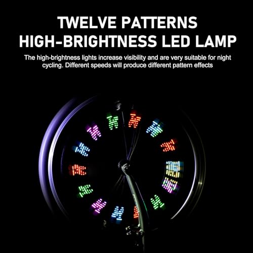 2 Pcs Multicolored Waterproof Bike Wheel Lights - Neon Flashing Spoke Lamps