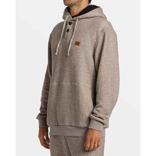 Billabong mens Hudson Pullover Fleece Double Button Sweatshirt