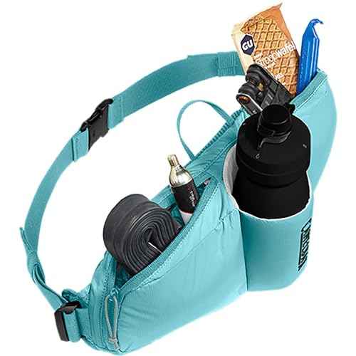 CamelBak Podium Flow 2 Waist Pack for Mountain Biking, Gravel Cycling - Contains 21 oz Podium Dirt Series Bike Bottle, Arctic Blue